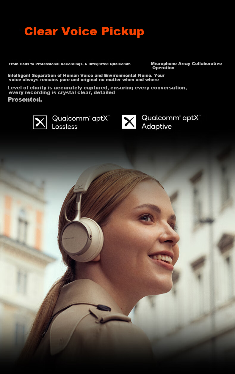 Beyerdynamic AVENTHO 100 Over-Ear Bluetooth ANC Headphones with Active Noise Cancellation, Long Battery Life for Daily Commuting, Compatible with Apple And Huawei, Black 3