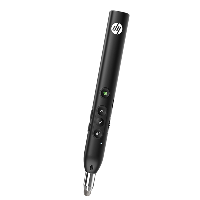 HP SS232P Multifunctional Wireless Presenter Pen for Teachers, Compatible with Seewo Whiteboard, PPT Touch Pen, Infrared Projection Screen, Bluetooth/2.4G Dual Mode, Black with Red Laser