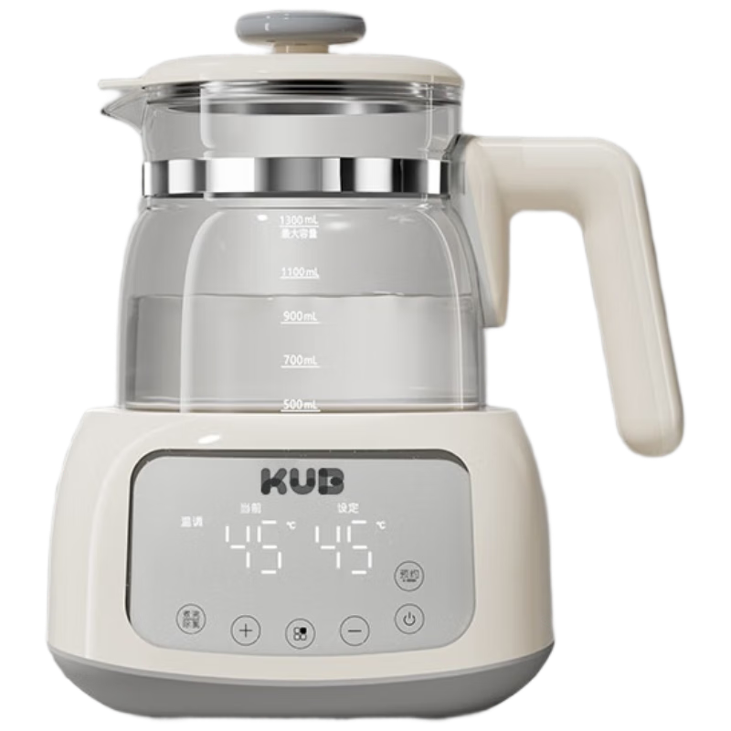 KUB Constant Temperature Hot Water Kettle Milk Maker Smart Milk Warmer Health Pot without Glue, Xindebai 1.3L