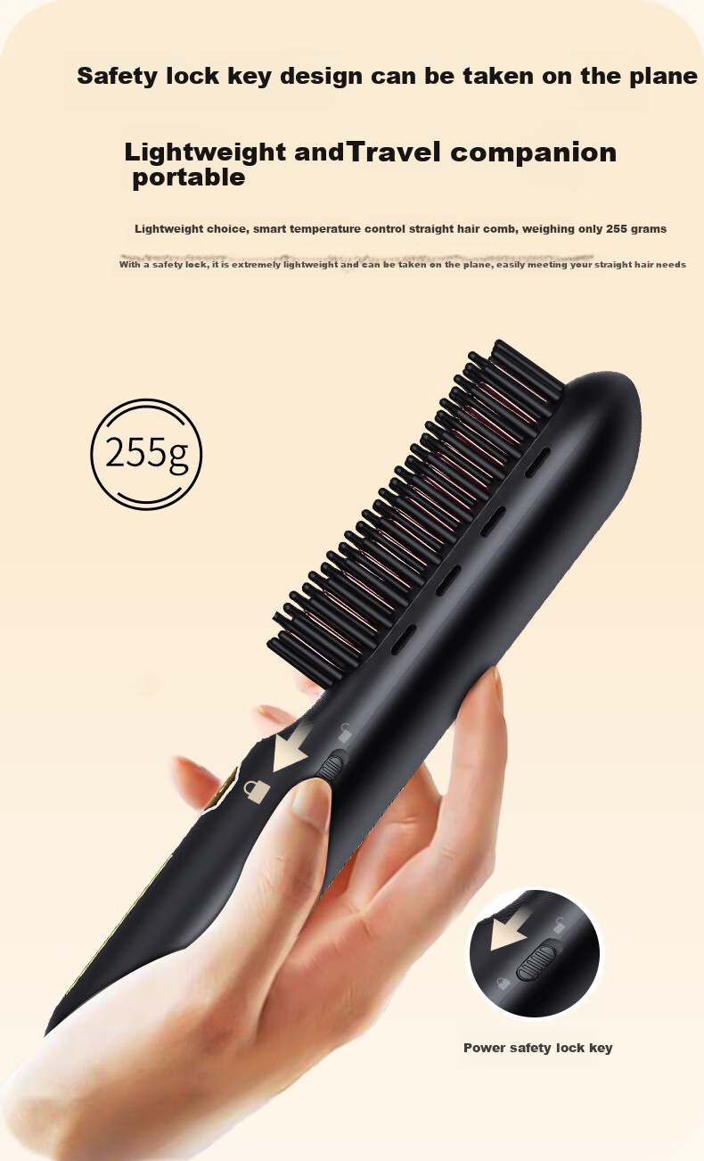 UBelle [Mid-Autumn Festival Gift] Wireless Straightening Brush, 200 Million Negative Ions Hair Care, Portable Dual-Use Straightener And Comb, Smooth High Crown, Birthday Gift for Girlfriend 20