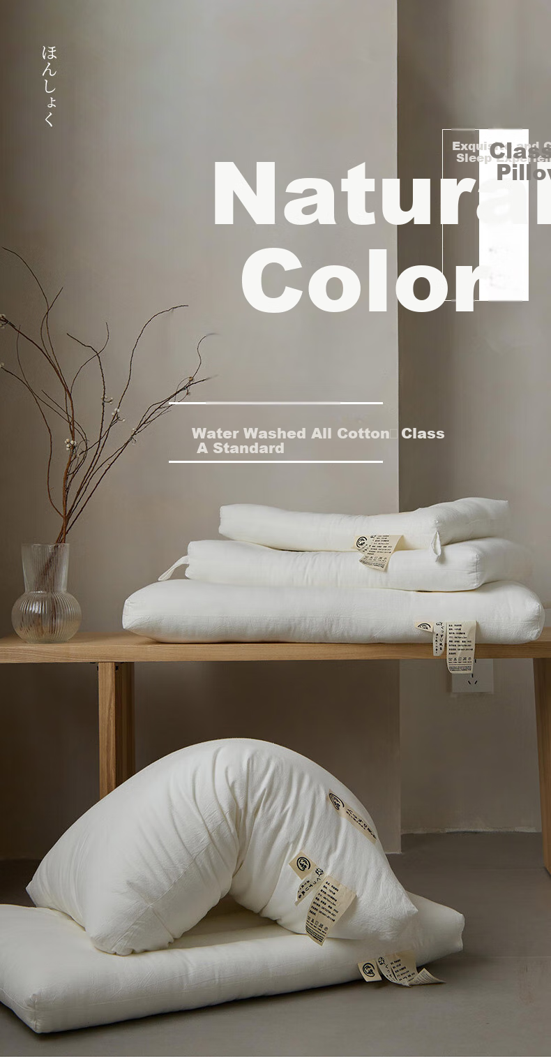 KING SHORE Class A Pure Cotton Pillow, Washable Cotton Shaped Pillow, Kindergarten Student Pillow Core, Single Piece Suitable for 40*60cm Pillowcase 1