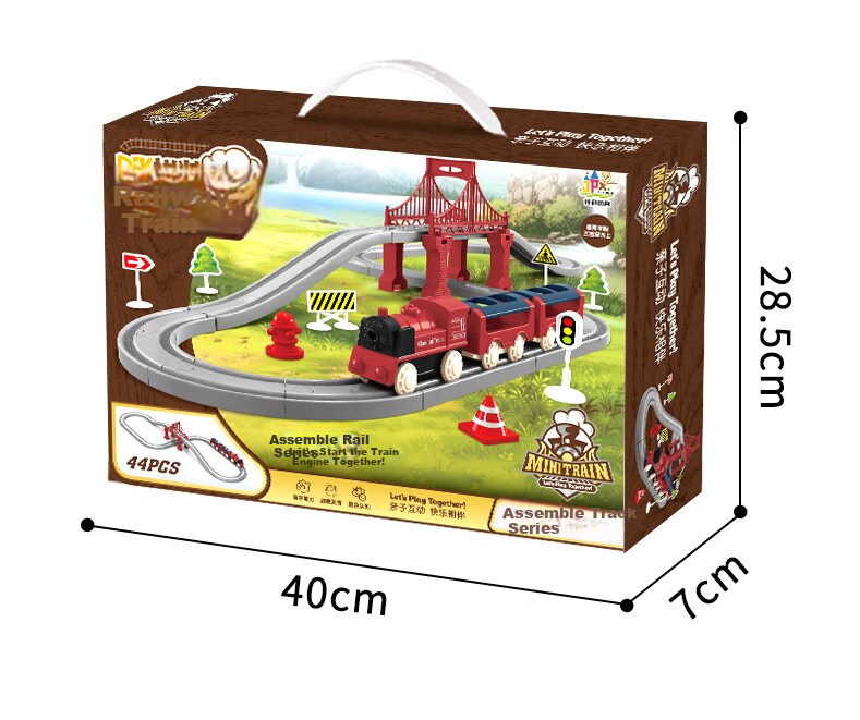 Beimuxing Children's Electric Train Track Car Toy, for Boys Aged 3-6, Roller Coaster Toy, Birthday Gift for Ages 7-14 9