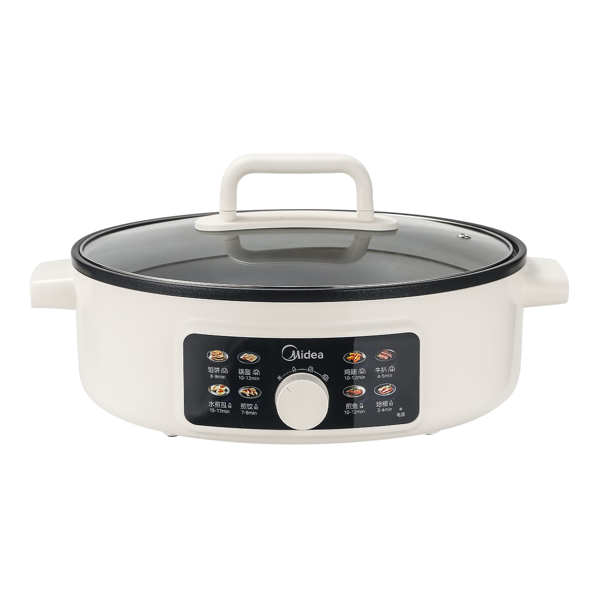 Midea Electric Griddle, Home Use Small Size 70mm Enlarged And Deepened Multifunctional Pan, Electric Frying Pan, Pancake Maker, Grill Machine, Electric Hot Pot, Barbecue Pan for Family Use, Self-Operated JKC3463