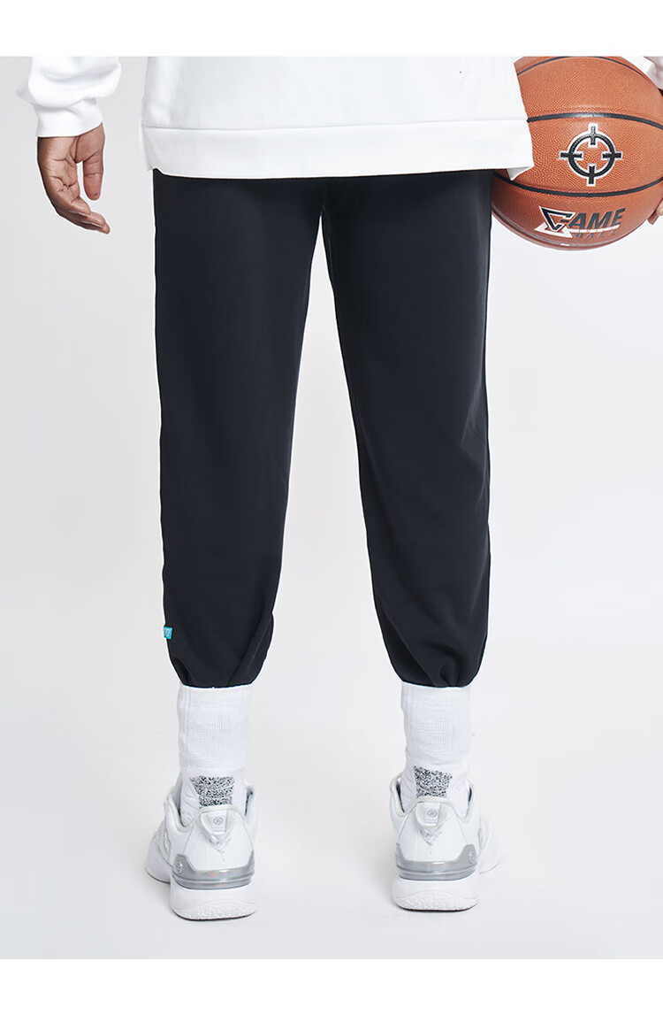RIGORER Men's Autumn Winter Sports Jogger Pants American Basketball Casual Loose Straight Gray Knit Sweatpants 9