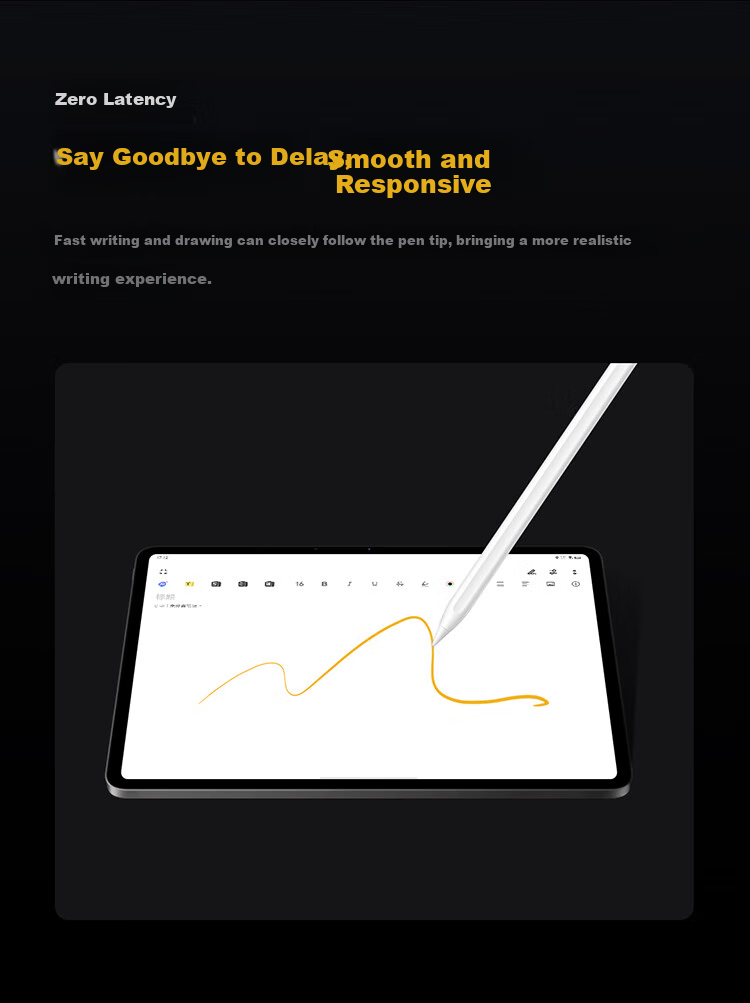 IQOO Pencil2s Stylus Pen, Latency-Free Wireless Magnetic Fast Charging, Dual-Button Design, Non-Slip Comfortable Grip, Suitable for Vivo & IQOO Series Tablets 3