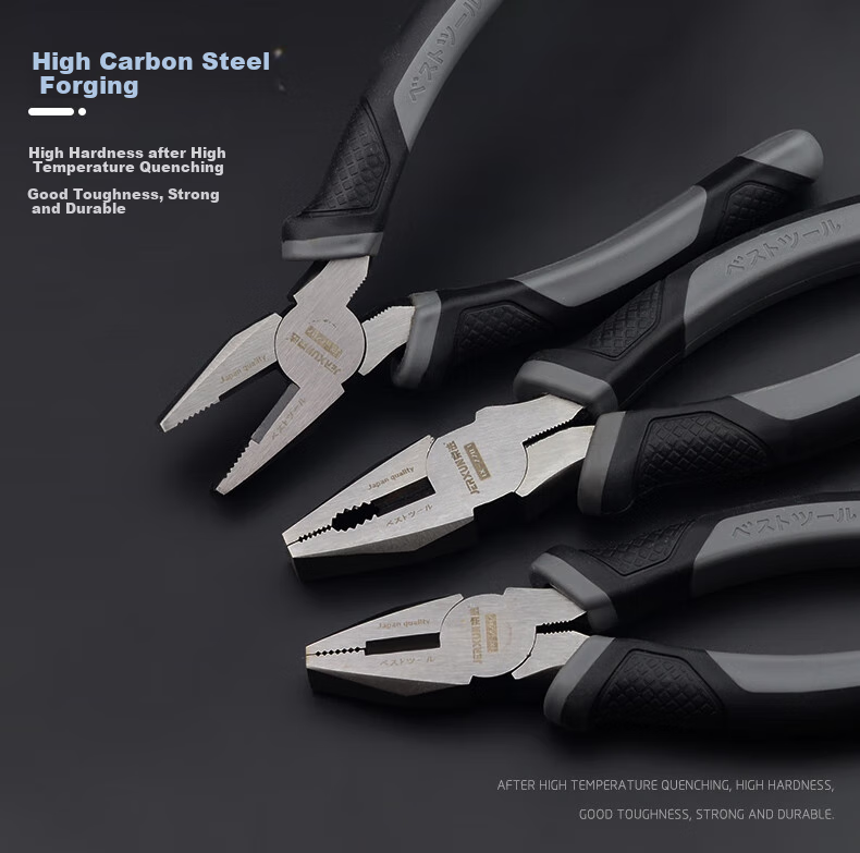 JERXUN 7-Inch Pliers, Wire Cutters, Multi-Functional Electrician's Pliers, Labor-Saving Gripping Shears, Hardware Tools, Wire Cutting Pliers 4