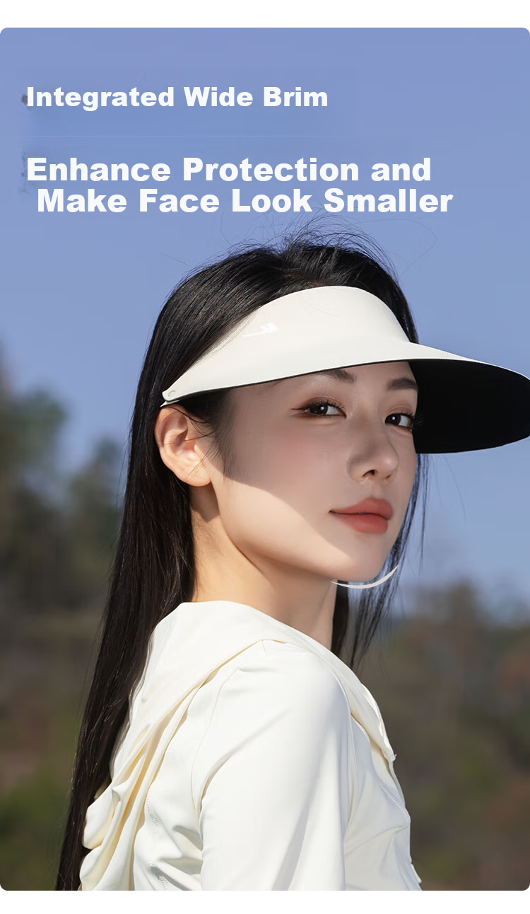 YUZHAOLIN Wide Brim Seamless Sun Protection Hat for Women, Outdoor UV-Resistant Sun Visor, Hiking Cap, Sun Hat, Ladies' Visor Cap 5