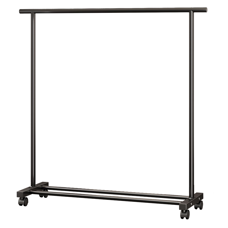 Youqin Single Rod Floor Clothes Drying Rack Home Balcony Fixed Clothes Hanger Simple Indoor Bedroom Clothes Rack