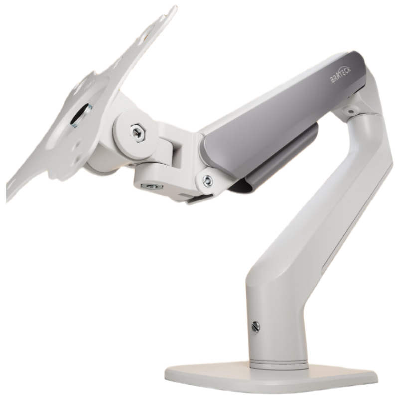 Brateck Beihu Monitor Stand, Mechanical Arm, Computer Stand Desktop Clamp Base, Screen Lifting Suspended Riser Stand E350 White 17-32 Inch, Display Screen Mechanical Arm
