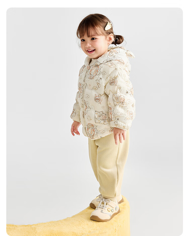 BALABALA Kids Down Jacket Unisex Hooded Coat Three-Proof 2025 New Winter Collection [Mall Edition] 201425107201 2