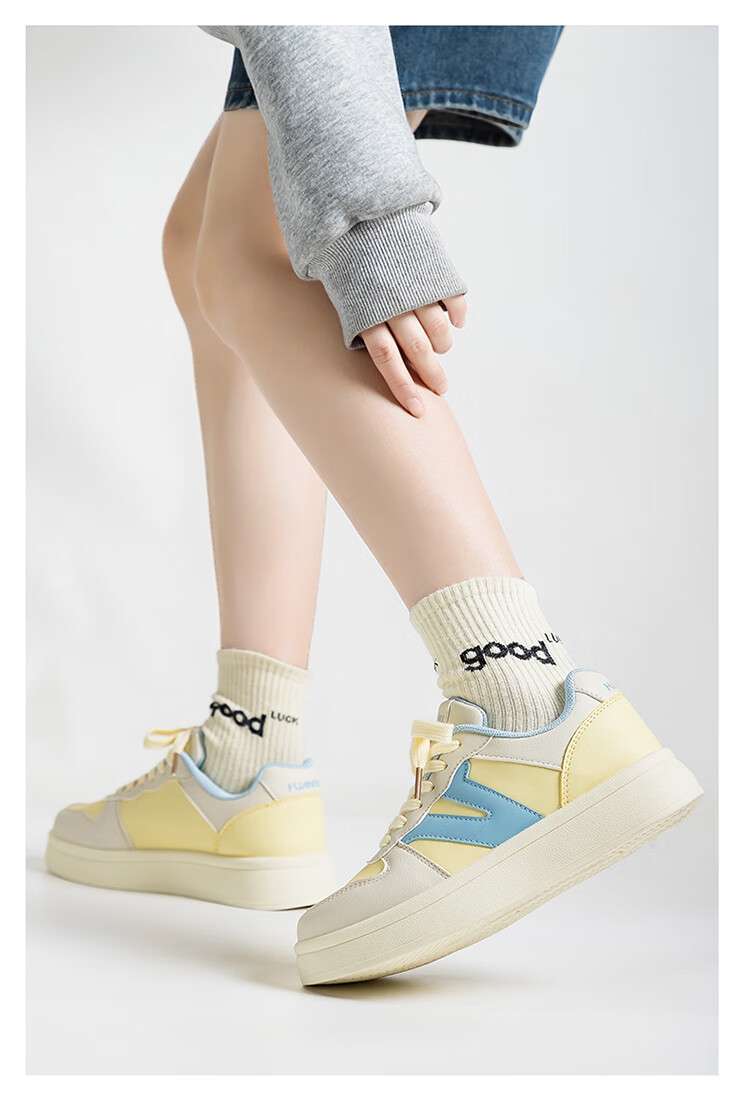 Global Nai Fufu Popular Dopamine Shoes Women 2025 Spring Autumn New White Casual High-Value Sneakers Women 4