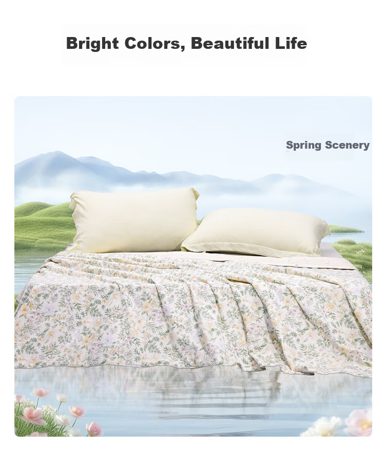 Taihu Snow 100% Silk Summer Quilt Cotton Washable Air Conditioning Quilt Class A Antibacterial Mite-Resistant Thin Summer Blanket 150*210cm 14