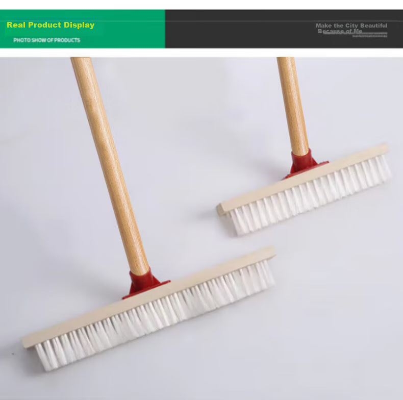 Home Maid 40cm Wide Floor Brush, Long Handle Hard Bristle Large Kitchen Bathroom Carpet Washing Brush Floor Brush Cleaning Brush Tile Brush 7