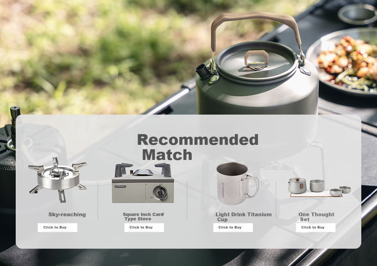 FIRE-MAPLE T4 Teapot Special Edition Single Pot for Outdoor Camping, Wood-Fired Tea Brewing Pot, Coffee Brewing Equipment (1.3L) 10