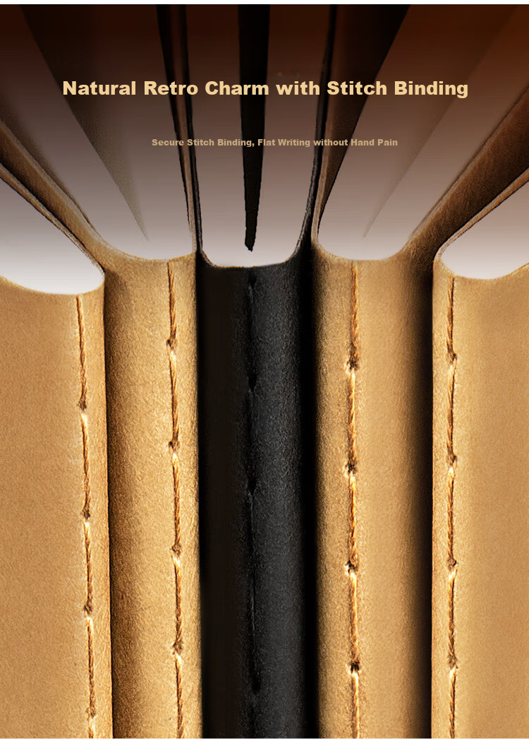 GuangBo B5/16K Notebook Stationery Kraft Paper Soft Cover Notebook Single-Line Notebook Journal Kraft Soft Cover Notebook Student Office Supplies 6-Pack Mixed Colors GB16403 10