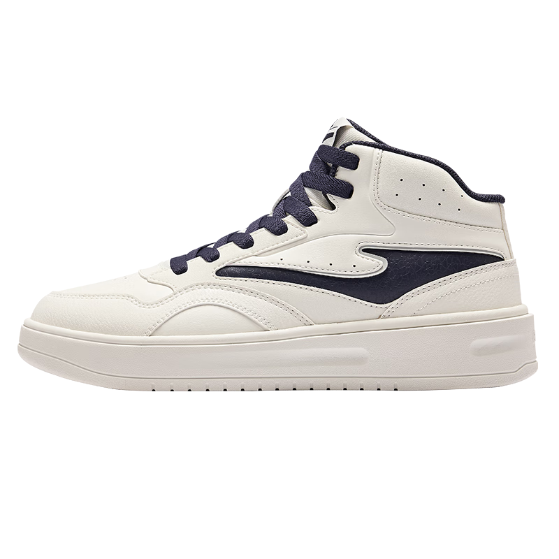 ERKE Men's High-Top Sneakers New Casual Sports Shoes Waterproof Leather Athletic Shoes Snow-Melting
