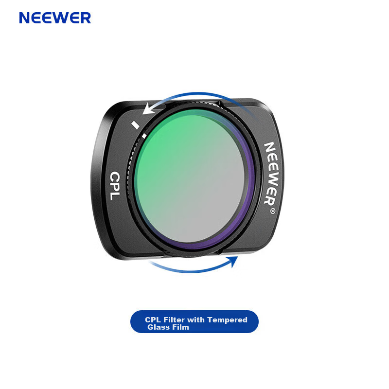 NEEWER Filter Suitable for DJI Pocket 4/3 Action Camera, Magnetic Quick-Release CPL Polarizing Filter, Single Piece