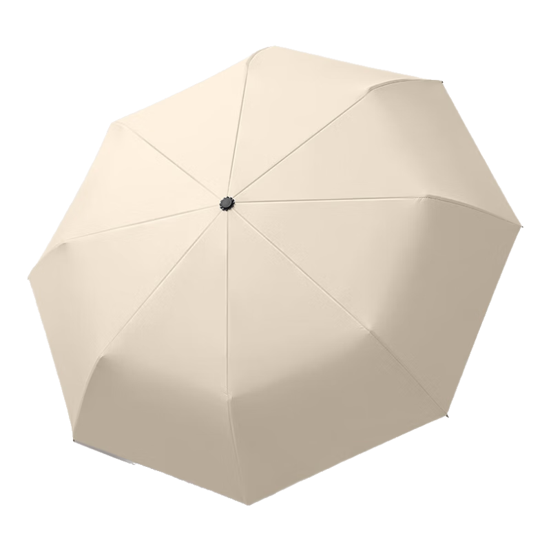 Qimaimai Double-Person Umbrella, Three-Fold Sun Umbrella, Sunshade Umbrella for Women, UV Protection Umbrella, Foldable Umbrella for Men, Business Wooden Handle