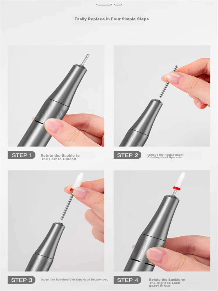 Mingba Nail Drill, Electric Nail File, Nail Removal Machine, Manicure Salon Polishing And Grinding Tool 18