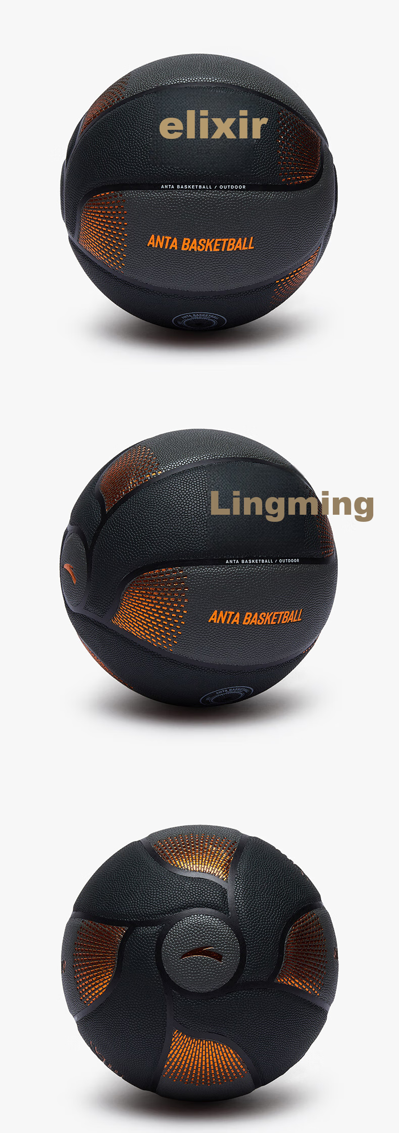 ANTA Lingdan No. 7 Adult Basketball, Indoor And Outdoor Use, Suitable for Cement Courts, Youth Student Training And Competition Ball 12