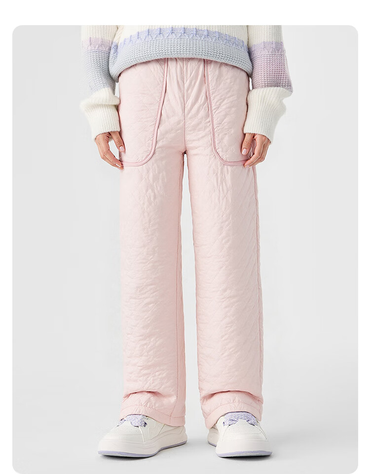 BALABALA balaOne Girls' Straight Down Pants Children's Winter Warm Trousers 2025 208425108002 2