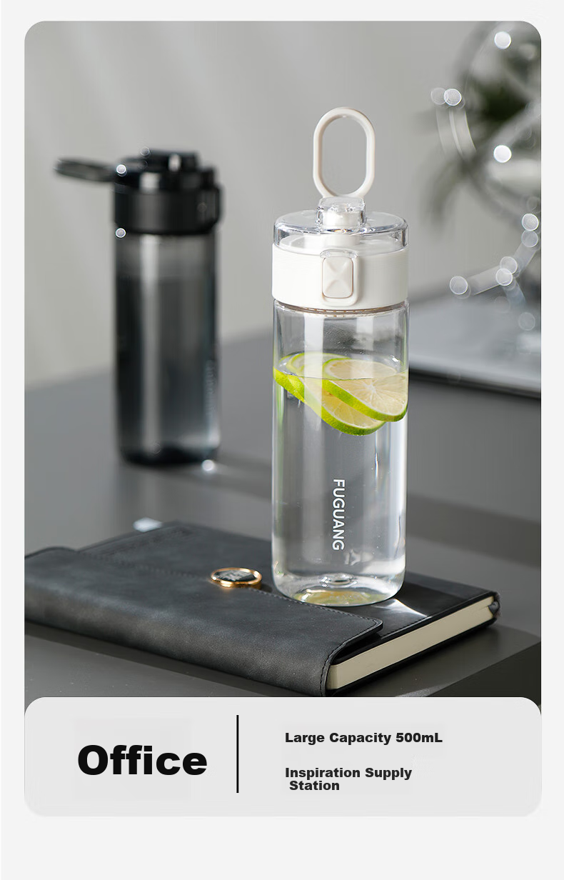 Fuguang Tritan Plastic Cup Sports Water Bottle for Men Women Students Portable Outdoor Water Bottle Shatterproof Large Capacity Summer Tumbler 10