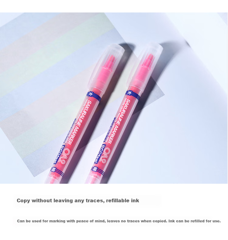 SAKURA Dual-Tip Highlighter Pen, 6 Colors, for Journaling, Exam Review, And Key Marking, Gray + Orange 4