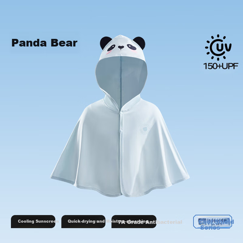 Beitaisi Children's Sun Protection Clothing, Breathable New Style, Thin Summer Version, Baby Ice Silk Sunscreen Garment, Boys And Girls Shawl Cape