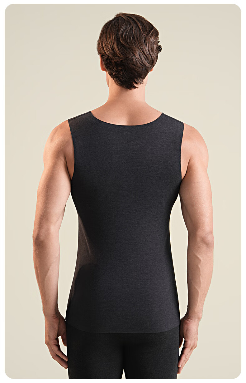 MiiOW Seamless Thermal Wool Waist Support Innerwear Fleece-Lined Thickened Vest Sleeveless Jacket Autumn Winter 15