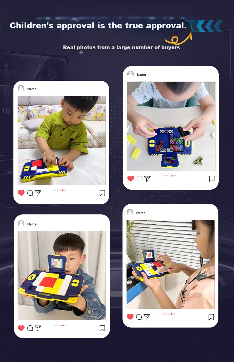 JUMP HERO Huarongdao Puzzle Toy, Birthday Gift for Boys Aged 8-12, Children's Gift for Girls Aged 7-13, Educational Board Game for Elementary School Students Ages 6-10 3