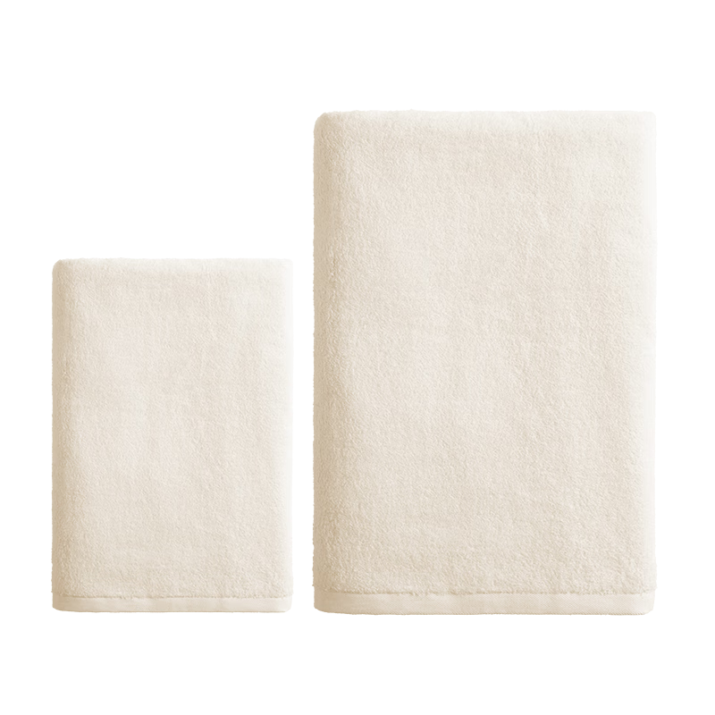 HOYO Japanese Original Cotton Antibacterial Face and Body Washcloth Set Soft, Lint-Free, Absorbent Towels Bath Towel Two-Piece Set