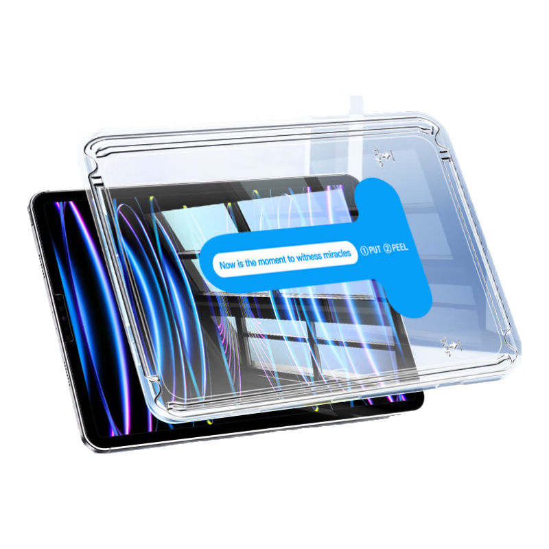 KOOLIFE Compatible with Corning Quick-Apply Case for IPad Pro Tempered Glass Screen Protector for 12.9-Inch Tablet, 2022/21/20/18 Models, Dust-Free AR Film, Shatterproof, Anti-Fingerprint, HD Protectio