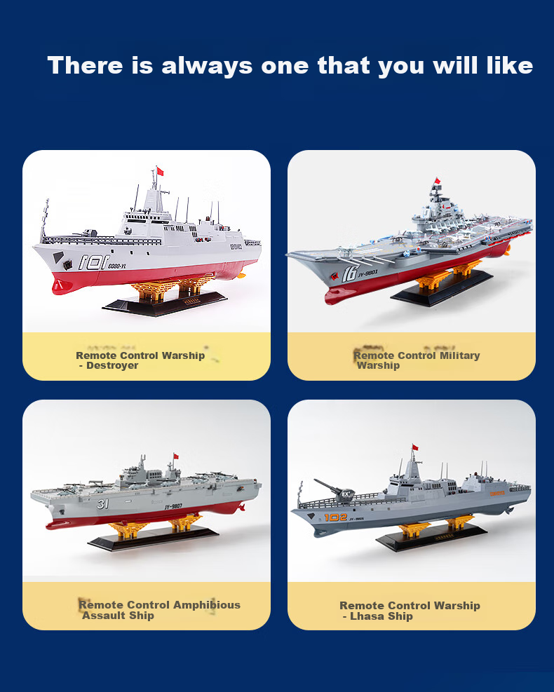 JINGDA TOYS Electric Remote Control Ship, Liaoning Aircraft Carrier Toy, Boys' Birthday Gift 3