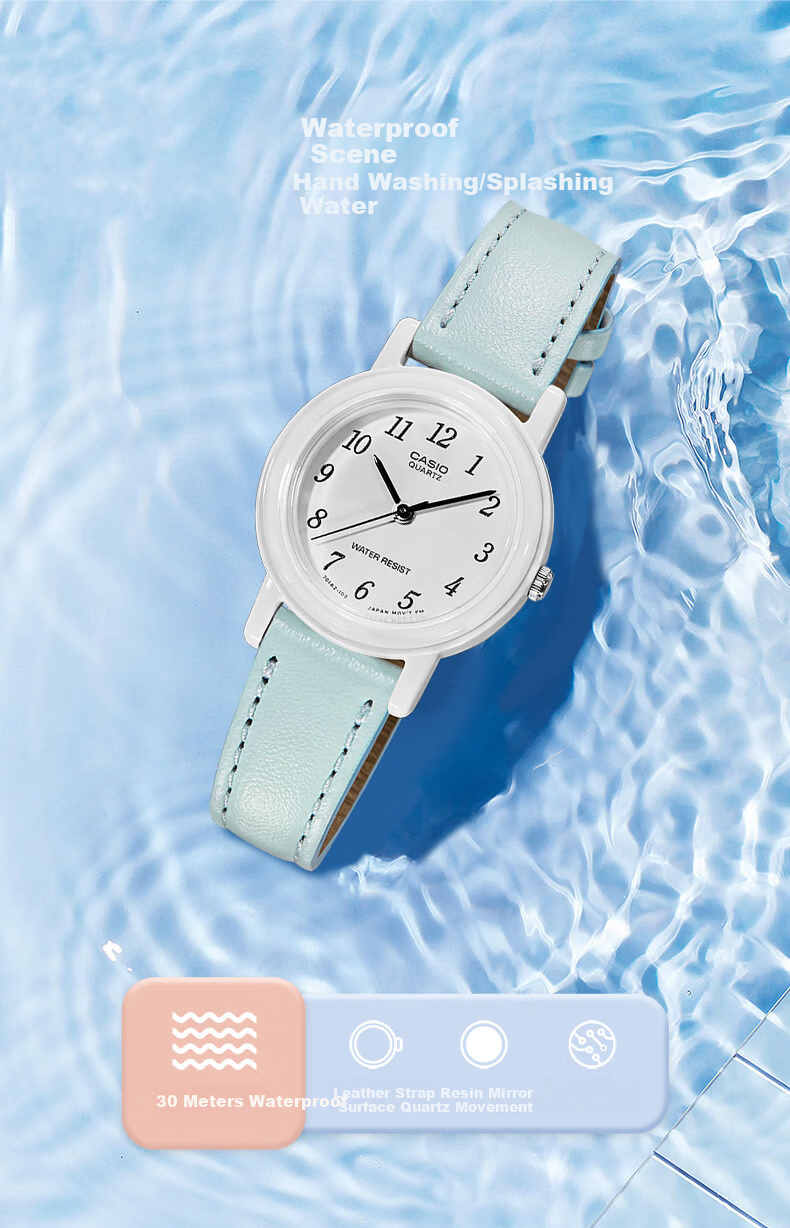 CASIO Watch for Girls, Analog Student Small Dial Children's Watch for Exams [Valentine's Day Gift] LQ-139L 1