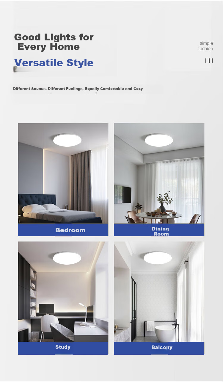 FSL Foshan Lighting JINGDONG Bulk Purchase JC Series Ceiling Light, LED Bedroom Light Fixture, 24W Cool White 9
