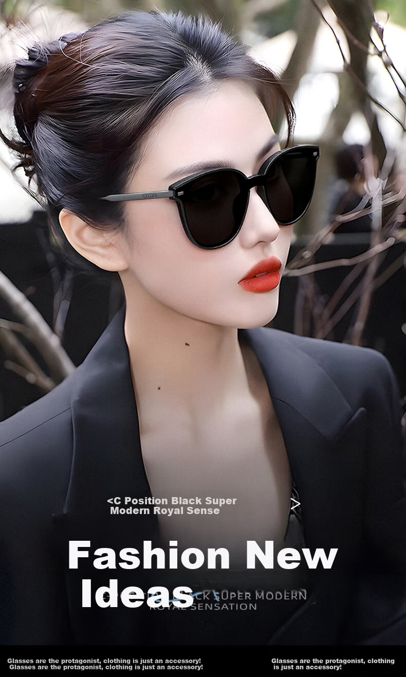 Jiaboli Women's Sunglasses, 2026 New Style, UV Protection, High-Definition, Nylon Frame, Elegant Look, Face-Slimming Effect, for Outdoor Travel 1
