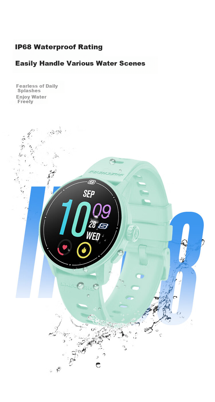 Skechers Smart Heart Rate, Blood Oxygen And Blood Pressure Monitoring, Outdoor Running Waterproof Multifunctional Sports Watch for Middle And High School Students 8