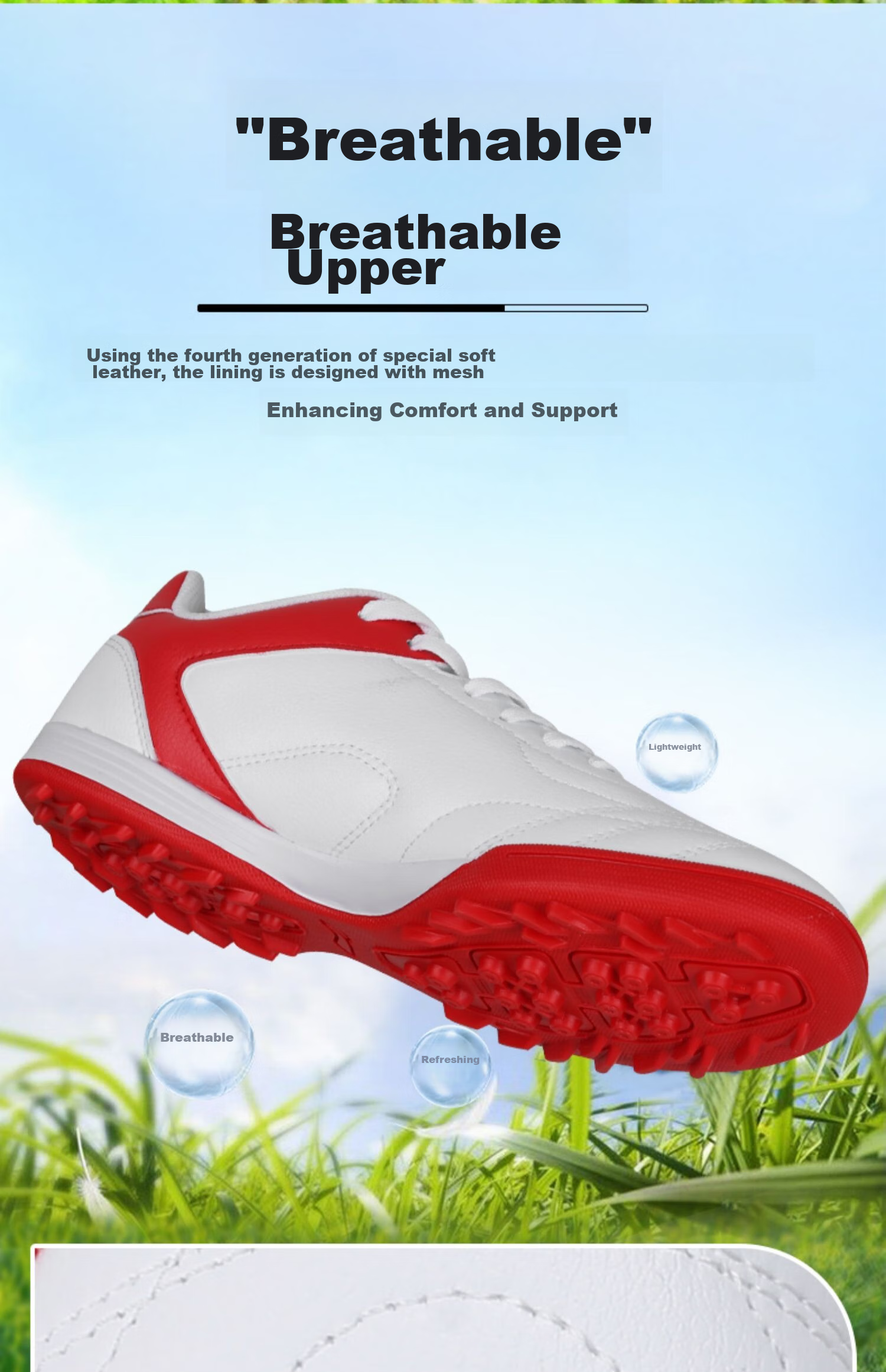 Li-Ning Soccer Shoes, TF Turf Cleats, for Men, Women, Adults, Children, Teenagers, Professional Training Shoes, Middle School Entrance Exam, Summer Breathable Cleats 7