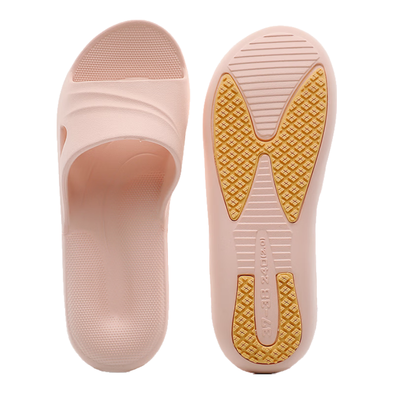 GUOLUOFEI Non-Slip Slippers for Elderly Women, Pregnant Women, Indoor Men, Bathroom Slippers, Summer Season, Pink, Size 39-40