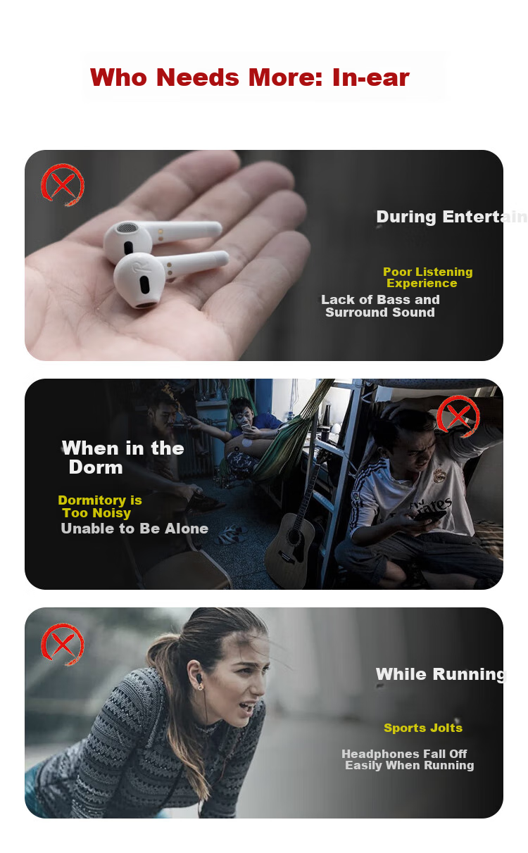 IGene [0 Pressure Low-Frequency Speaker] Bluetooth In-Ear True Wireless High-Quality Headset with Noise Cancellation for Calls, HD Music, Sports And Gaming, Compatible with Apple And Huawei 1