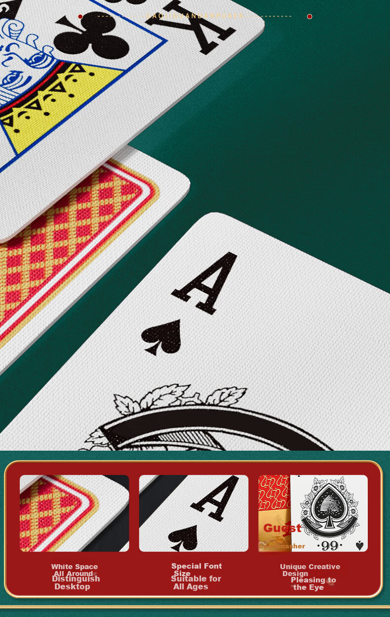 Binwang Guandan Special Playing Cards, Guandan Gift Box, Imported Black Core Paper, Guandan-Specific Playing Cards BW2011 9