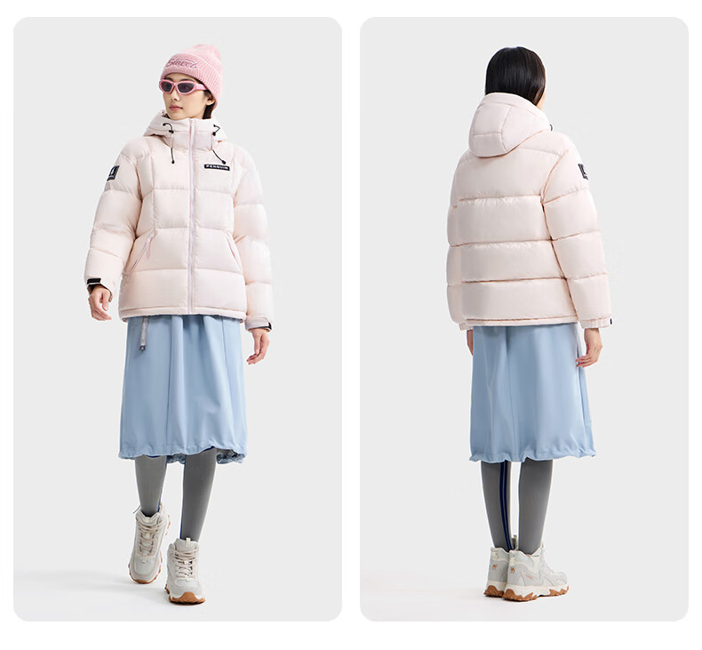 Qieluotuo Collaboration "Heat Energy" down Jacket, Unisex Outdoor Thickened Hooded Puffer Coat, M34CR07725 13