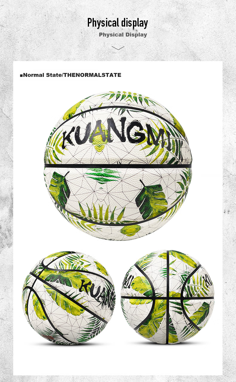Kuangmi Basketball, Luminous Starry Sky Design, Indoor And Outdoor, Non-Slip, Wear-Resistant, Moisture-Absorbing, Cool, for Teenagers, Boys And Girls, Qixi Gift, Size 7 Ball 6