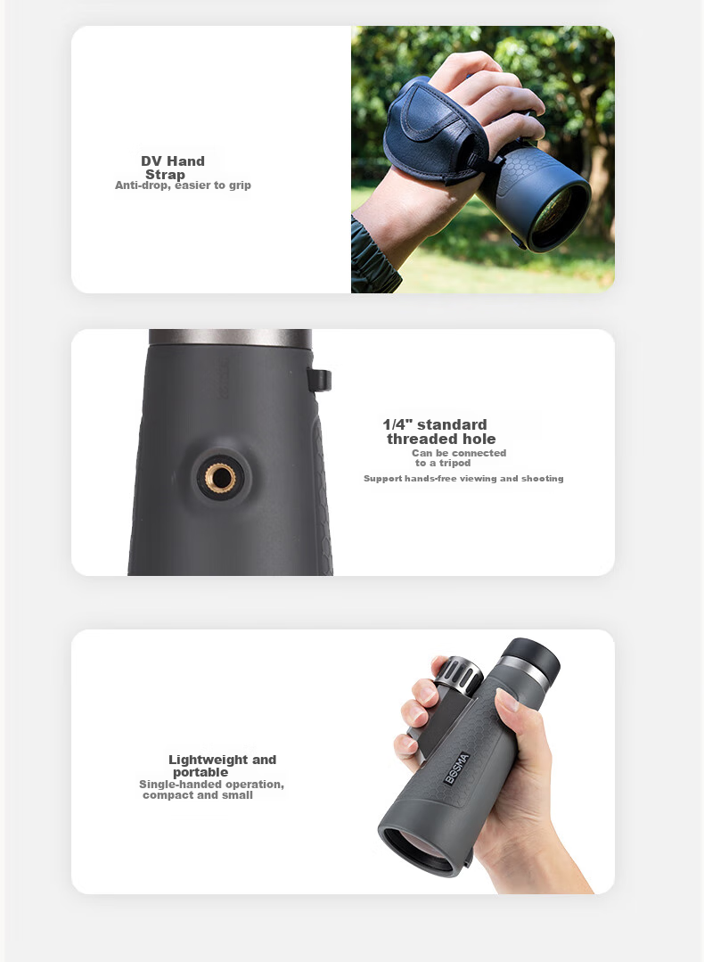 BOSMA X32 Lens Telephoto Camera Lens, Flat Field ED Lens, External Lens for Smartphones, Concert Shooting Tool, Monocular Telescope 16