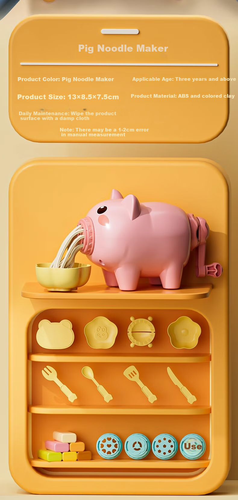 Beibeijia Playdough, Clay, Ice Cream Shop, Ice Cream Baby, Pretend Play, Toys for Girls Aged 3-6, Birthday Gift 4