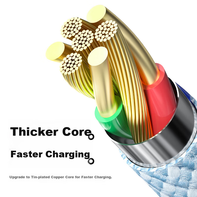 Кабель Nengshi Apple Data Cable PD30W для iPhone 14/13/12/8, быстрая зарядка Type-C, плетеный кабель, 1 метр, белый