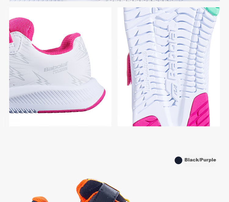 Babolat Official Children's And Youth Babelong Tennis Shoes, Sports Shoes, PULSION AC JR 9