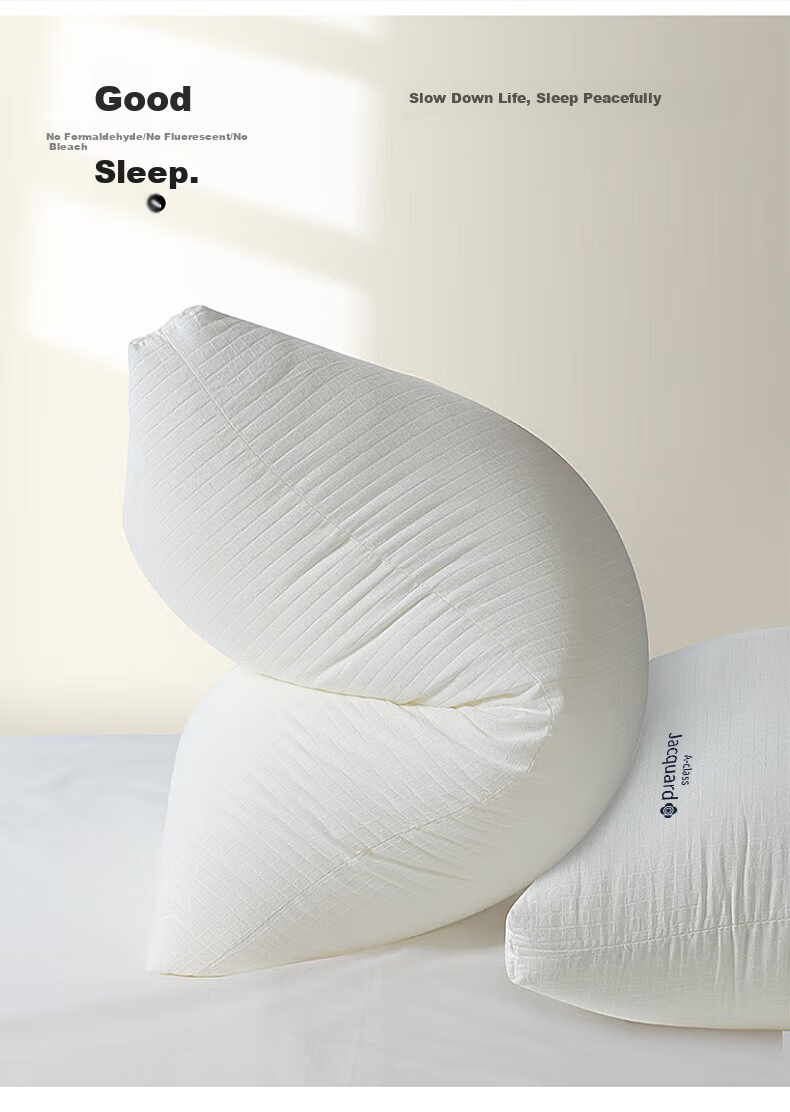 Grace Pure Cotton Grade A Pillow, Hotel-Grade Feather And Down Pillow Core, Washable Pillow, Fiber Soft Pillow Core, One Pair 2