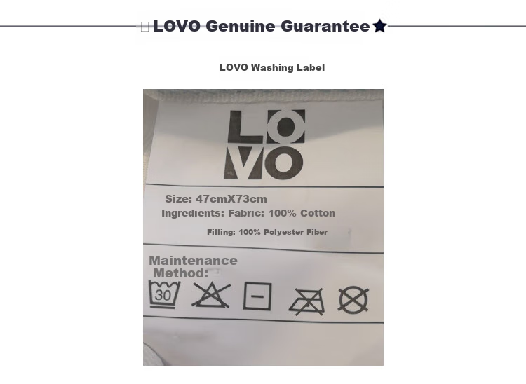 LOVO Luolai Home Textiles Double Pillow Set for Couples And Students' Dormitory, 47*73cm 13