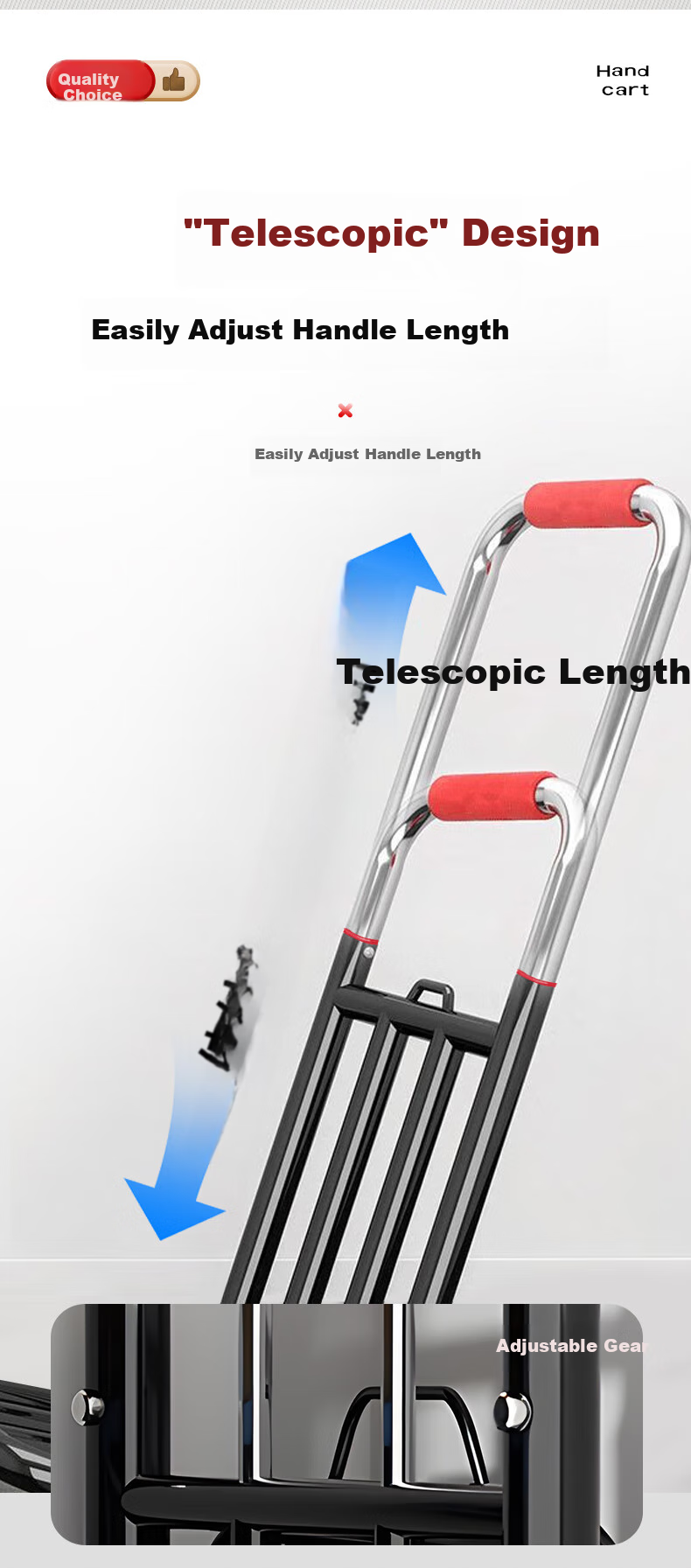Artiya Foldable Lightweight Hand Cart Water Carrier Household Portable Bucket Water Trolley Stair Climbing Hand Truck 3